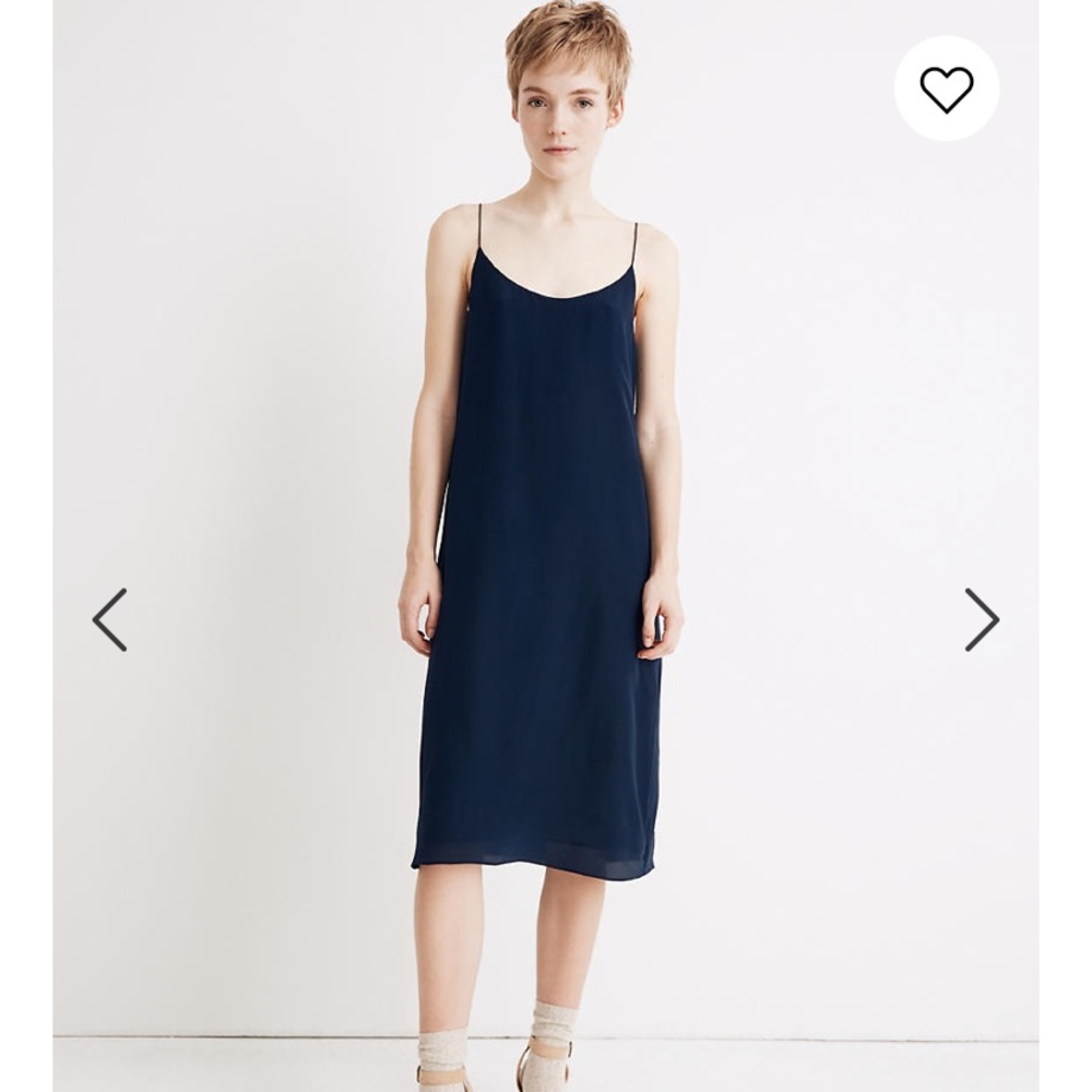 NWT!! Madewell Silk Tie-back slip dress!